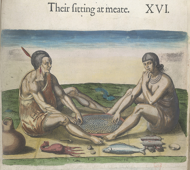 'Their sitting at meate' TheBritish Library