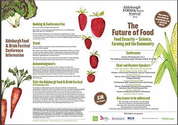 Food Security Conference: 27 September 2013 at the Aldeburgh Food and Drink Festival